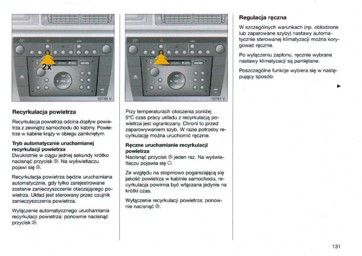 Opel Omega Vauxhall Omega B FL instrukcja obslugi / page 132