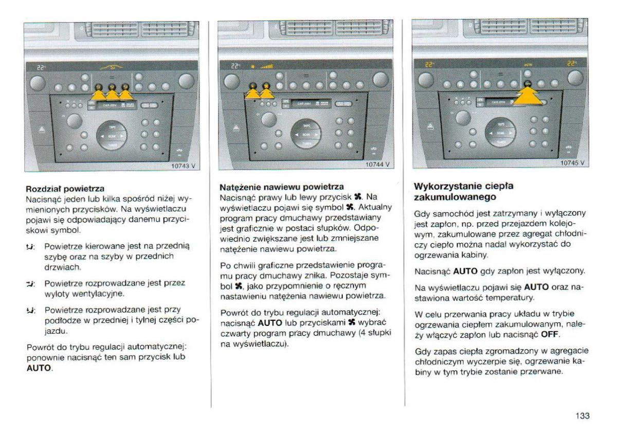 Opel Omega Vauxhall Omega B FL instrukcja obslugi / page 134