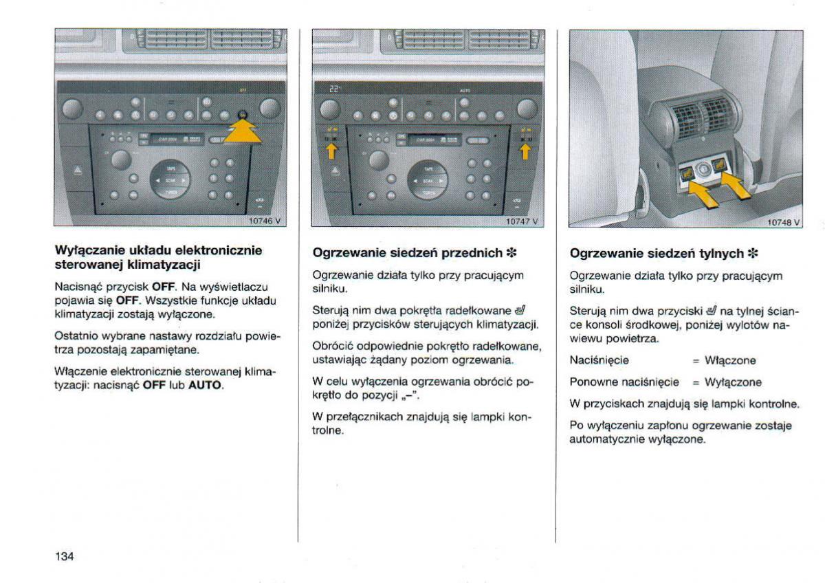 Opel Omega Vauxhall Omega B FL instrukcja obslugi / page 135