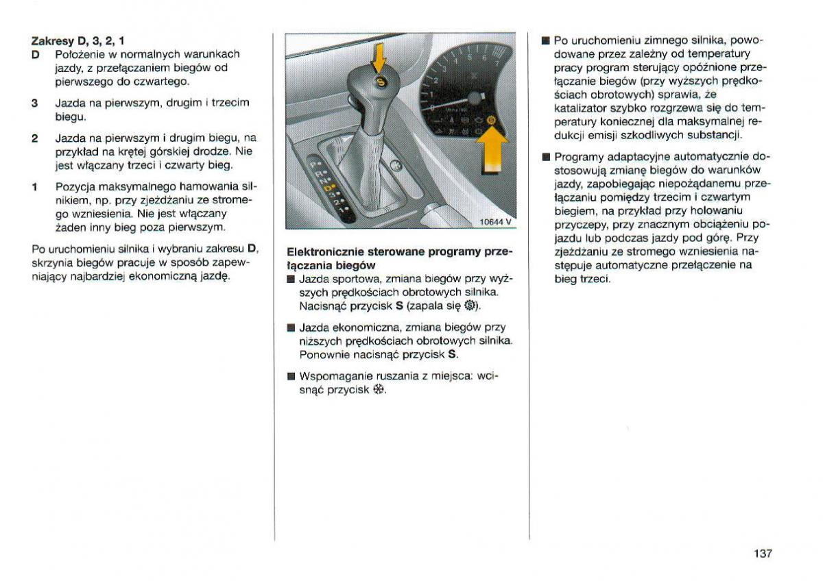 Opel Omega Vauxhall Omega B FL instrukcja obslugi / page 138