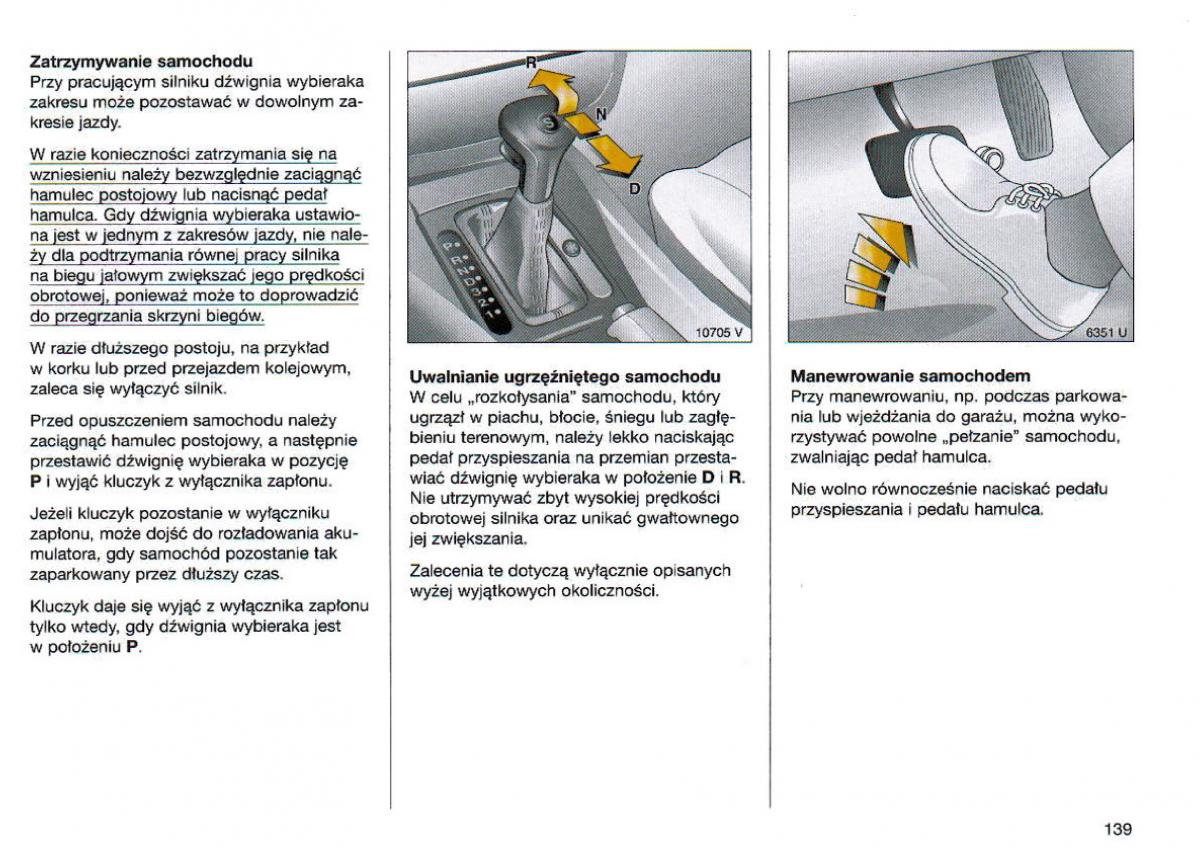 Opel Omega Vauxhall Omega B FL instrukcja obslugi / page 140