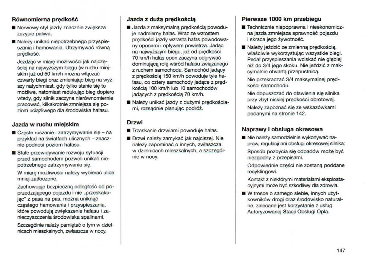 Opel Omega Vauxhall Omega B FL instrukcja obslugi / page 148