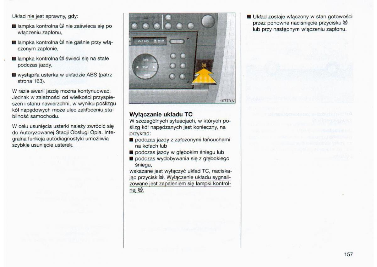 Opel Omega Vauxhall Omega B FL instrukcja obslugi / page 158