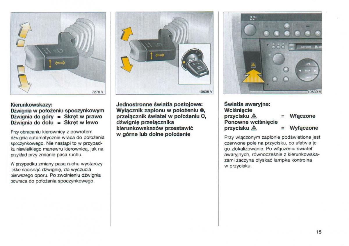 Opel Omega Vauxhall Omega B FL instrukcja obslugi / page 16