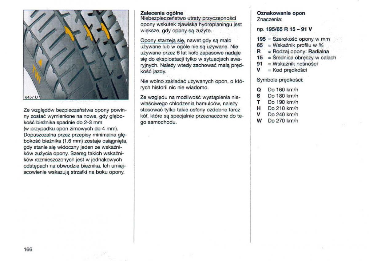 Opel Omega Vauxhall Omega B FL instrukcja obslugi / page 167