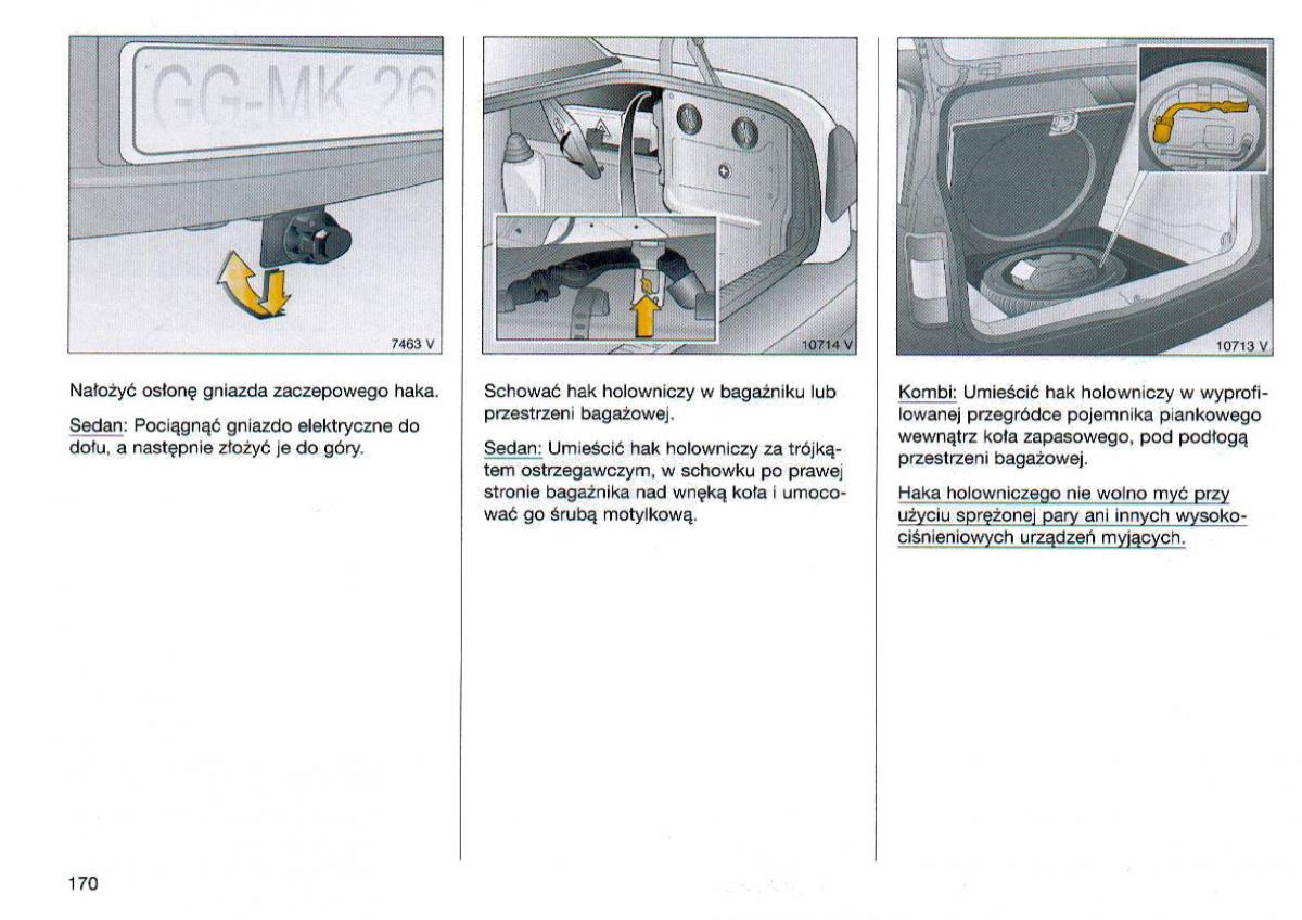 Opel Omega Vauxhall Omega B FL instrukcja obslugi / page 171