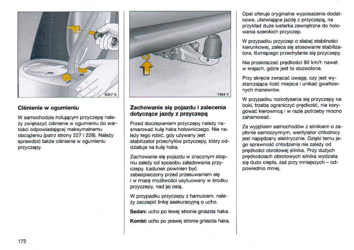 Opel Omega Vauxhall Omega B FL instrukcja obslugi / page 173