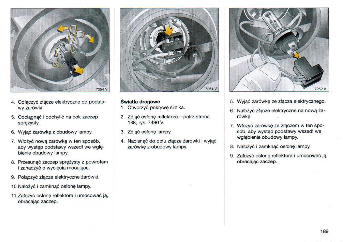 Opel Omega Vauxhall Omega B FL instrukcja obslugi / page 190