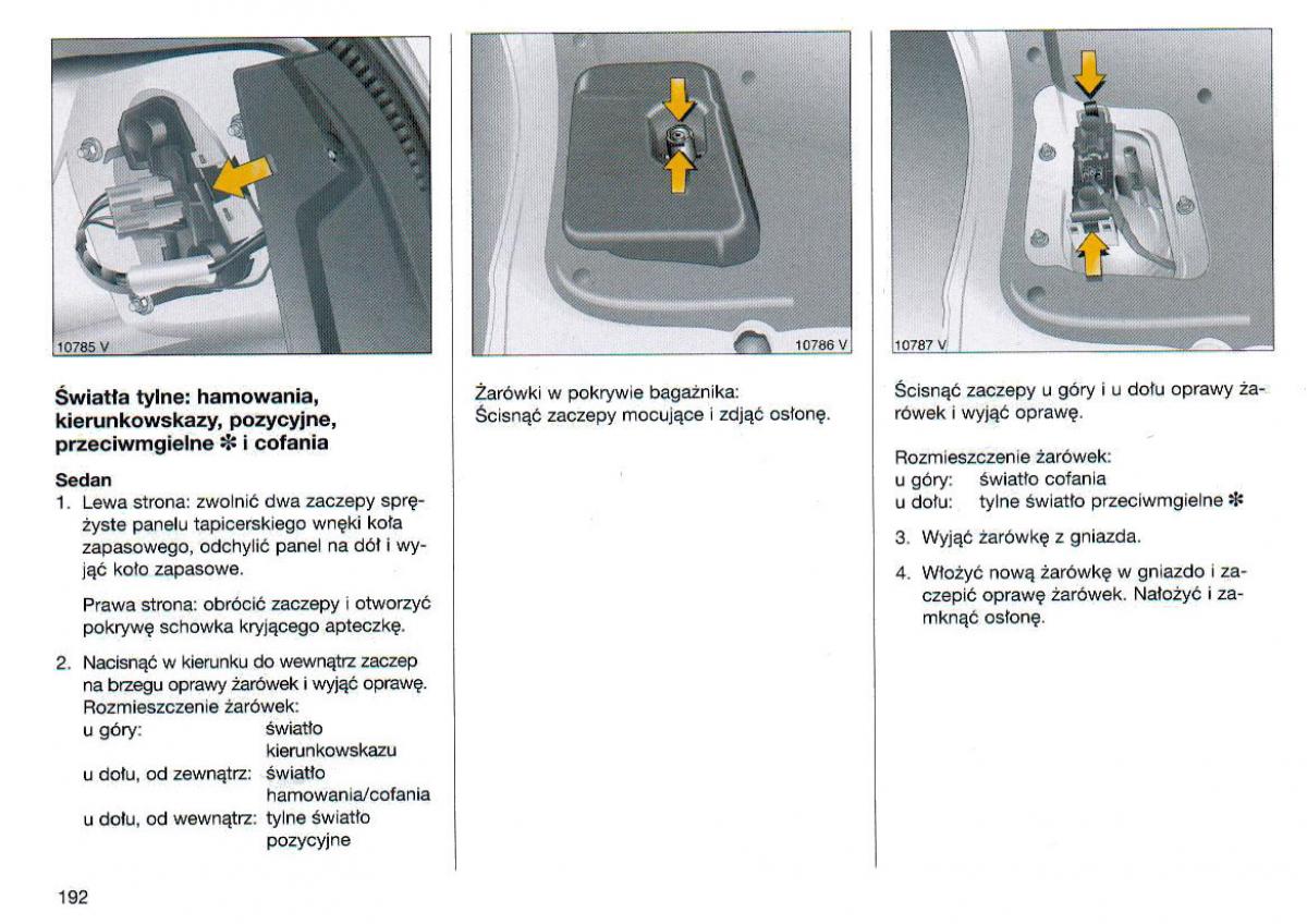 Opel Omega Vauxhall Omega B FL instrukcja obslugi / page 193