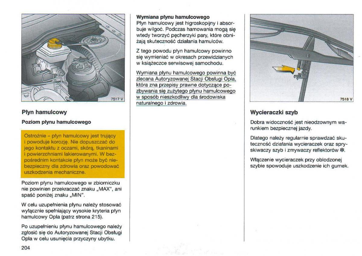 Opel Omega Vauxhall Omega B FL instrukcja obslugi / page 205