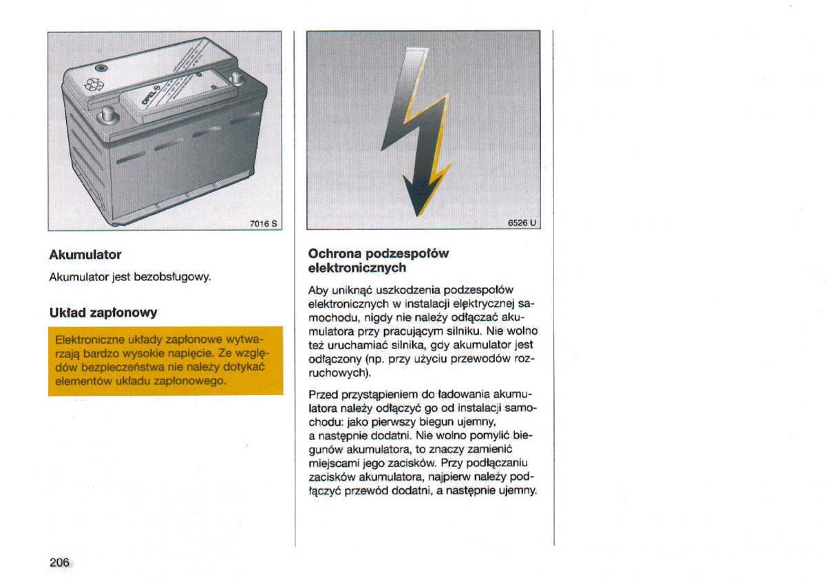 Opel Omega Vauxhall Omega B FL instrukcja obslugi / page 207