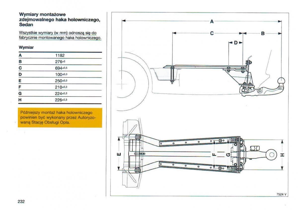 Opel Omega Vauxhall Omega B FL instrukcja obslugi / page 232