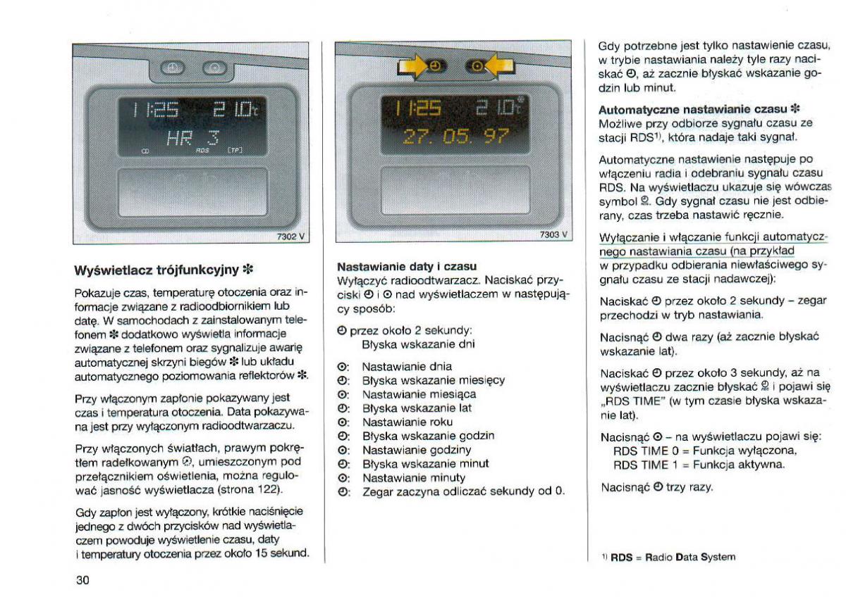 Opel Omega Vauxhall Omega B FL instrukcja obslugi / page 31