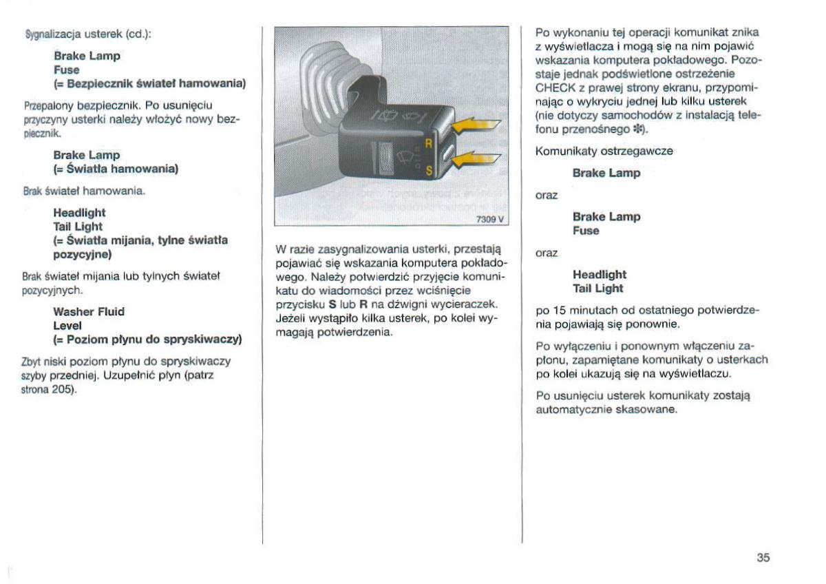 Opel Omega Vauxhall Omega B FL instrukcja obslugi / page 36