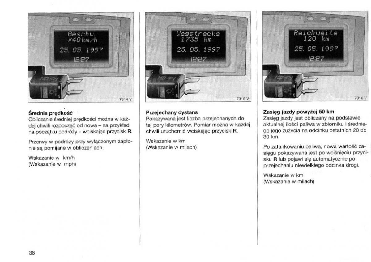 Opel Omega Vauxhall Omega B FL instrukcja obslugi / page 39