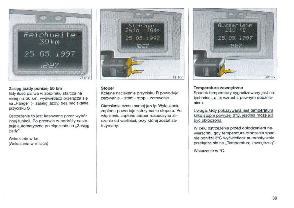 Opel Omega Vauxhall Omega B FL instrukcja obslugi / page 40