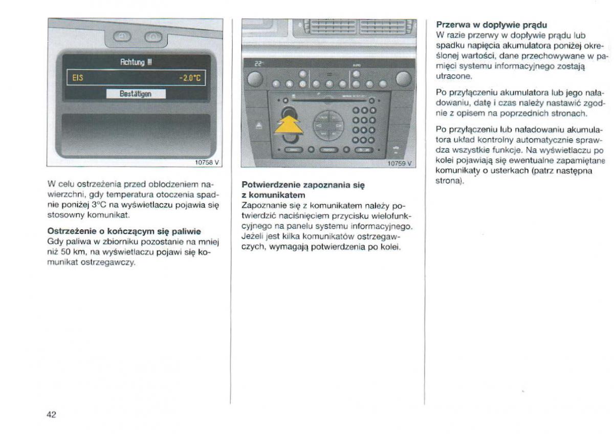 Opel Omega Vauxhall Omega B FL instrukcja obslugi / page 43