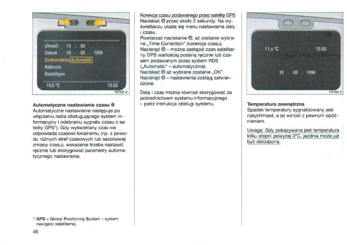 Opel Omega Vauxhall Omega B FL instrukcja obslugi / page 47