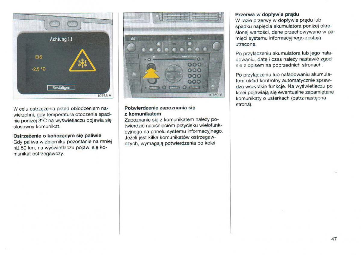 Opel Omega Vauxhall Omega B FL instrukcja obslugi / page 48