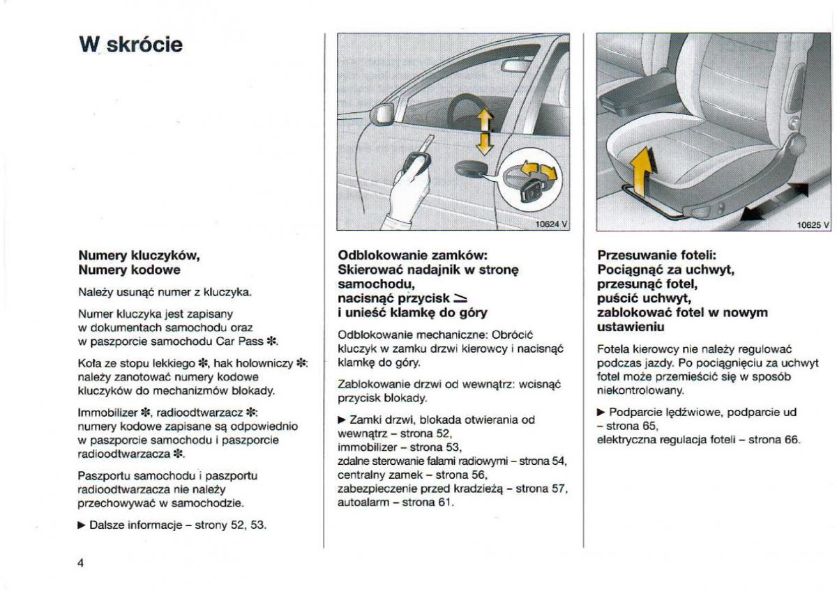 Opel Omega Vauxhall Omega B FL instrukcja obslugi / page 5