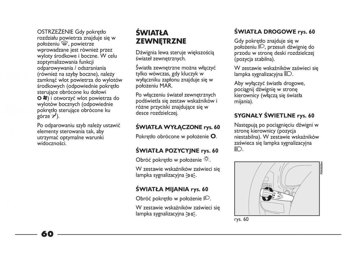 Fiat Strada IV 4 RAM 750 instrukcja obslugi / page 62