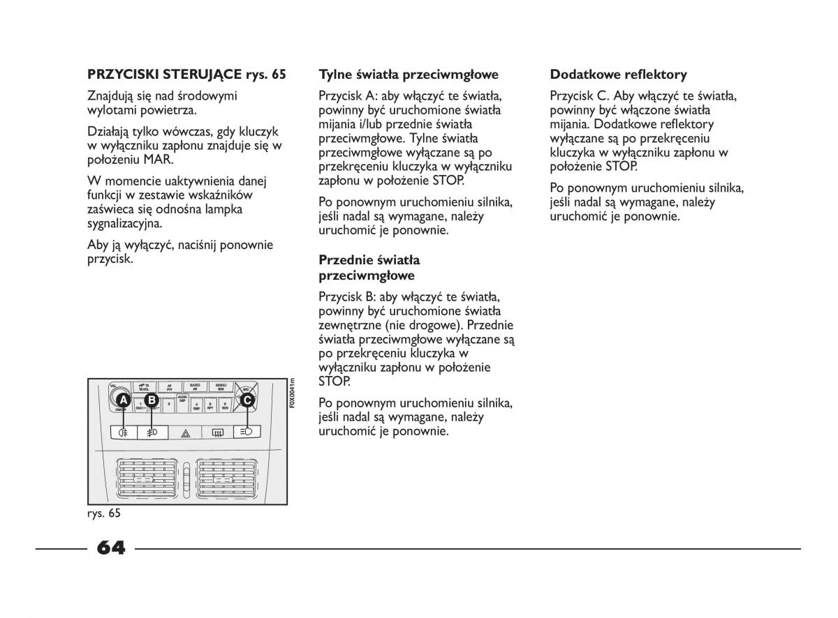 Fiat Strada IV 4 RAM 750 instrukcja obslugi / page 66