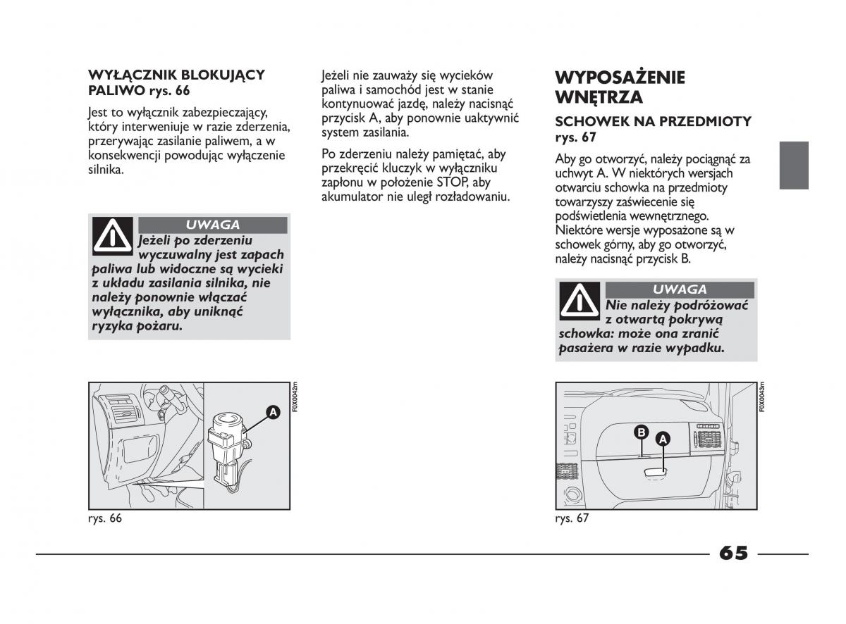 Fiat Strada IV 4 RAM 750 instrukcja obslugi / page 67