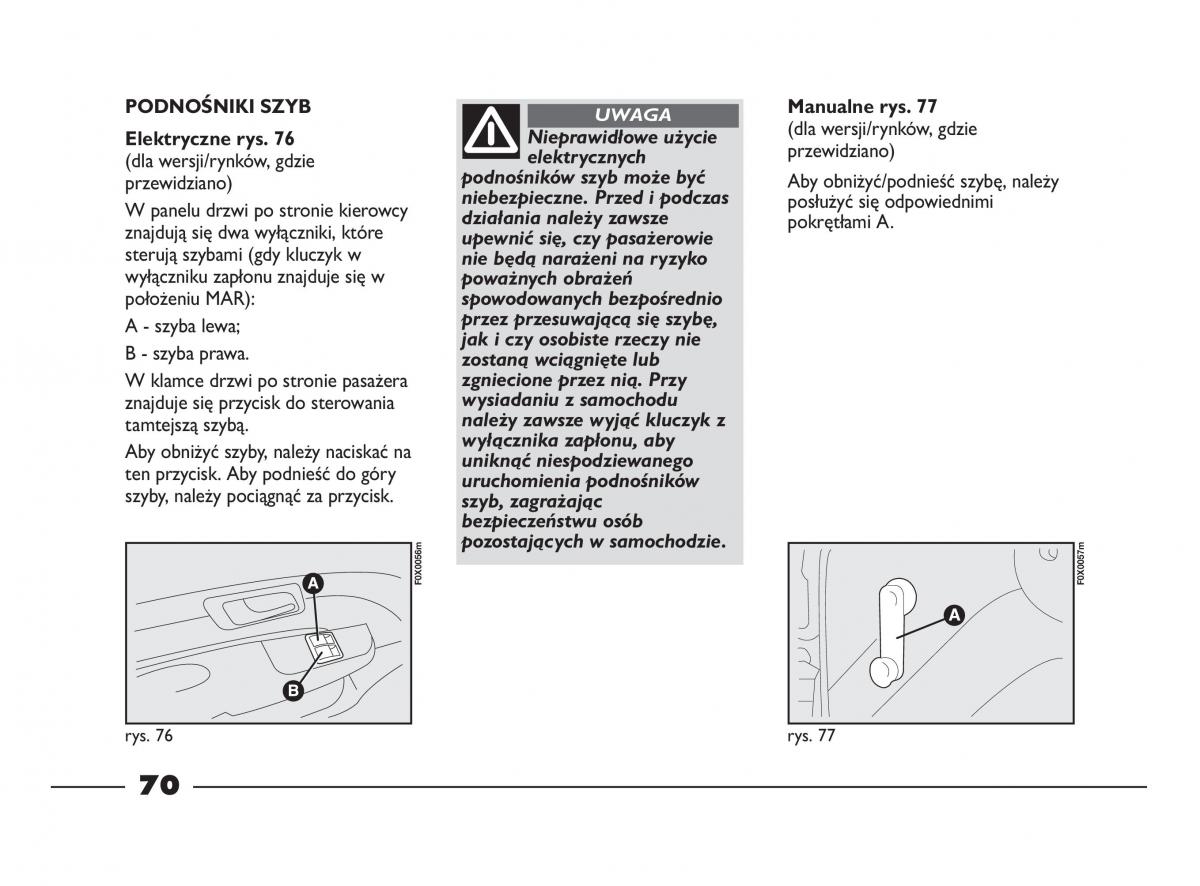 Fiat Strada IV 4 RAM 750 instrukcja obslugi / page 72