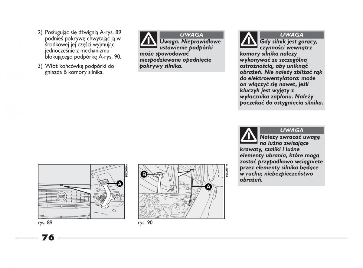 Fiat Strada IV 4 RAM 750 instrukcja obslugi / page 78