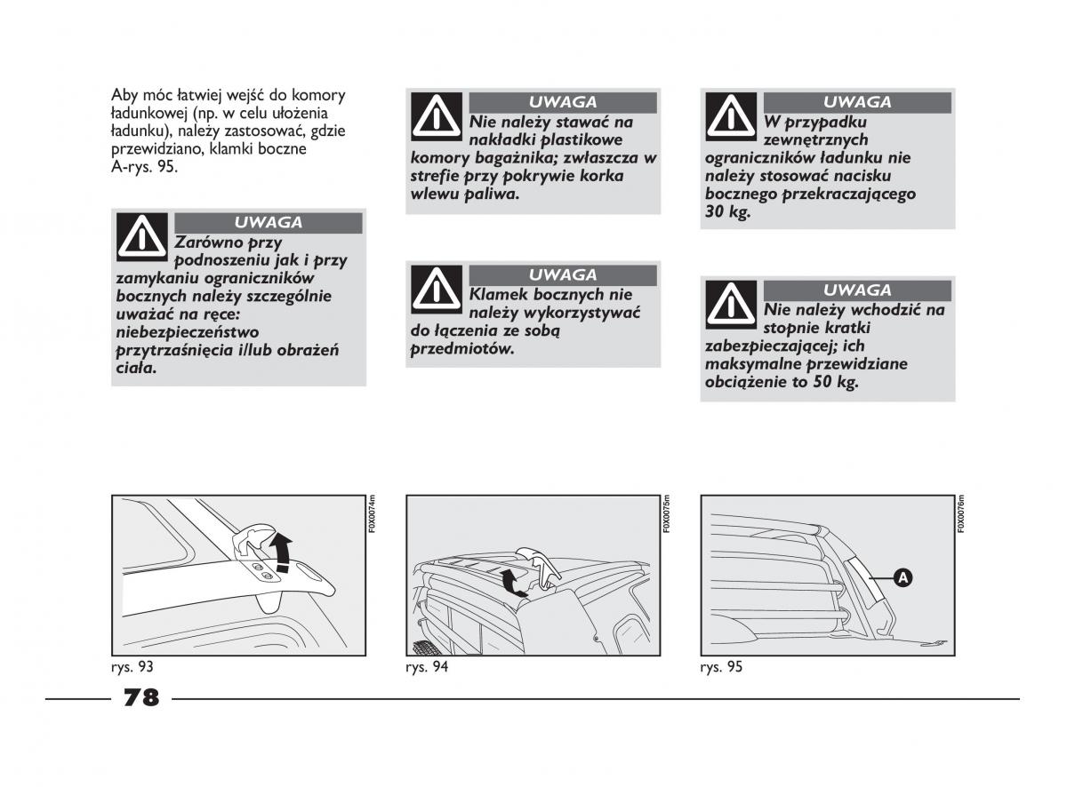 Fiat Strada IV 4 RAM 750 instrukcja obslugi / page 80