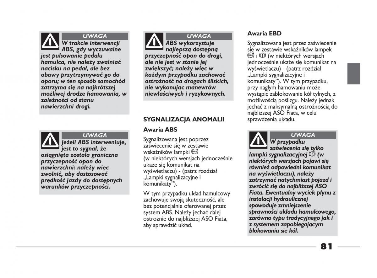 Fiat Strada IV 4 RAM 750 instrukcja obslugi / page 83