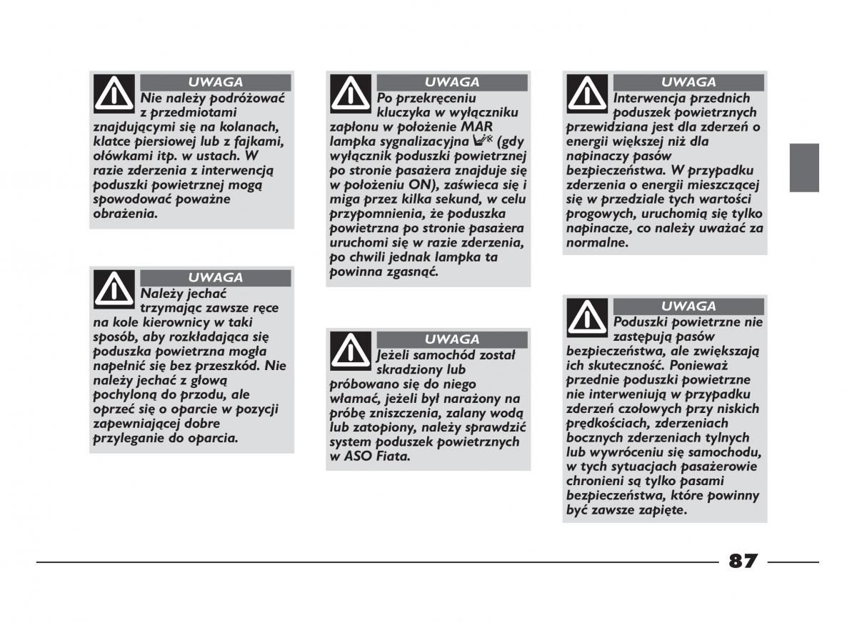 Fiat Strada IV 4 RAM 750 instrukcja obslugi / page 89