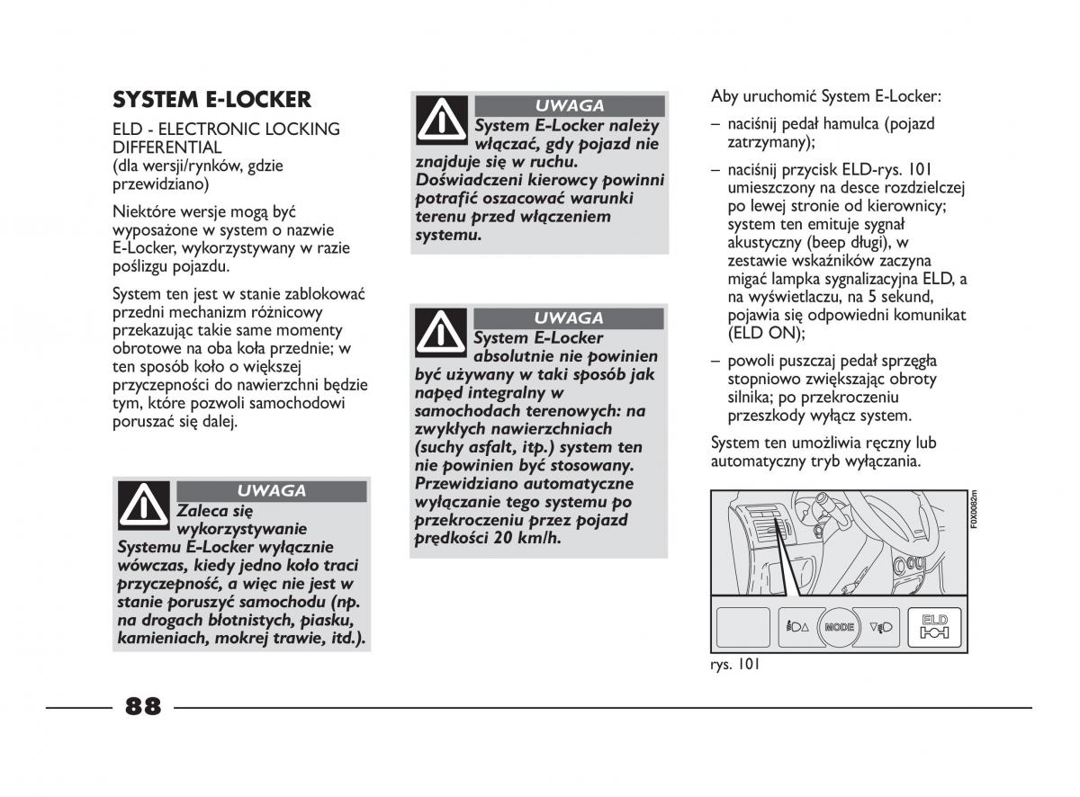 Fiat Strada IV 4 RAM 750 instrukcja obslugi / page 90