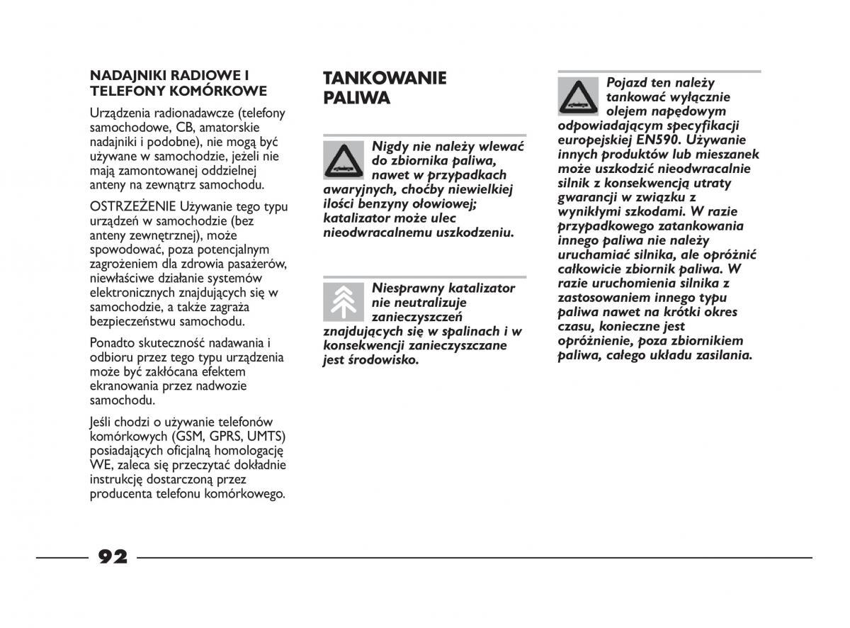 Fiat Strada IV 4 RAM 750 instrukcja obslugi / page 94