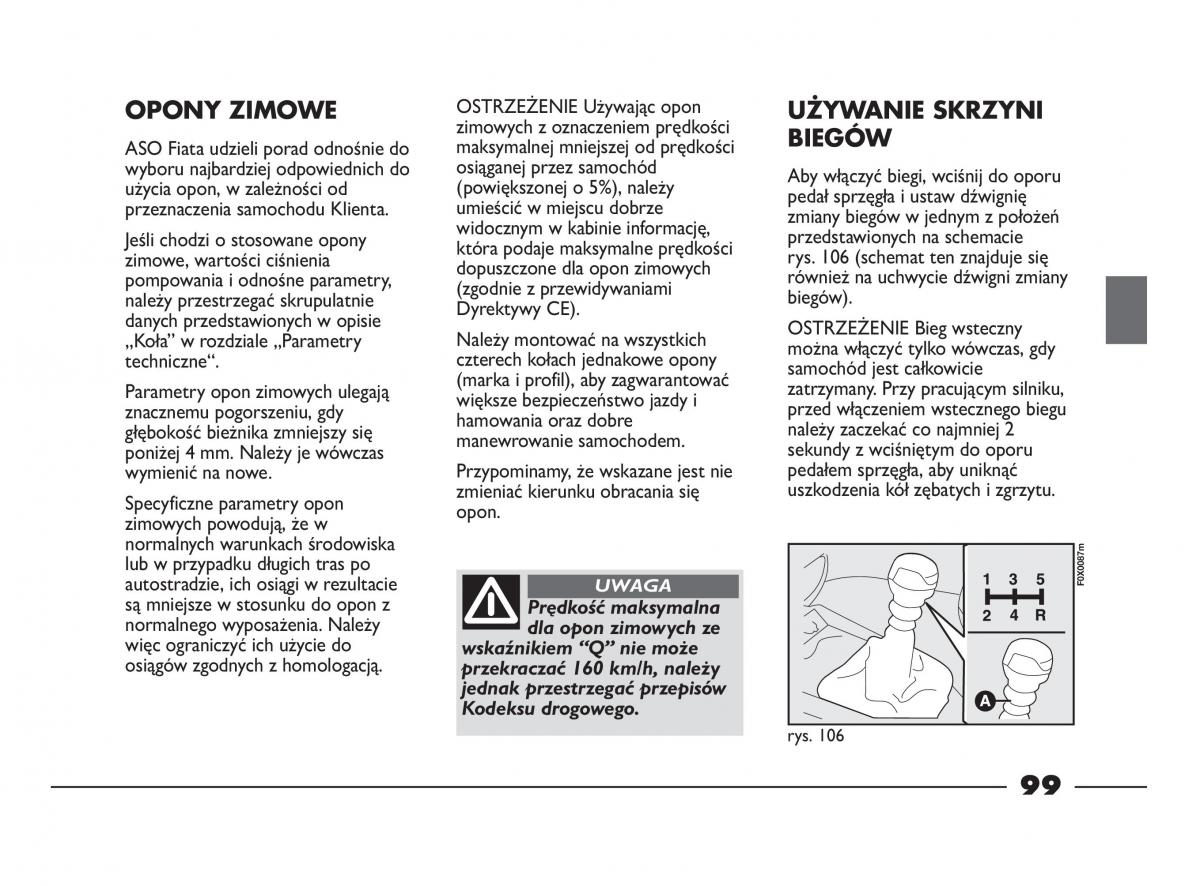 Fiat Strada IV 4 RAM 750 instrukcja obslugi / page 101