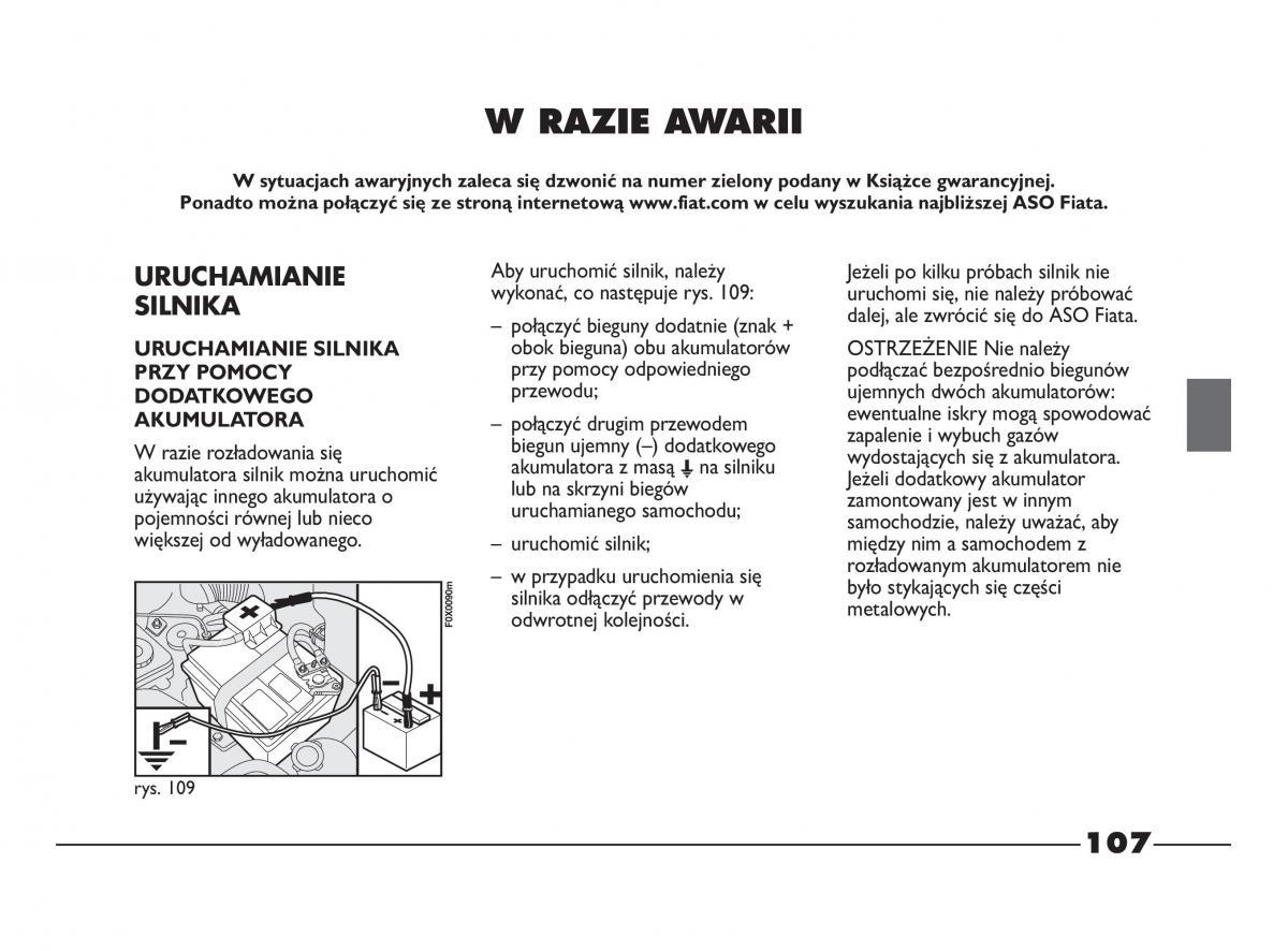 Fiat Strada IV 4 RAM 750 instrukcja obslugi / page 109