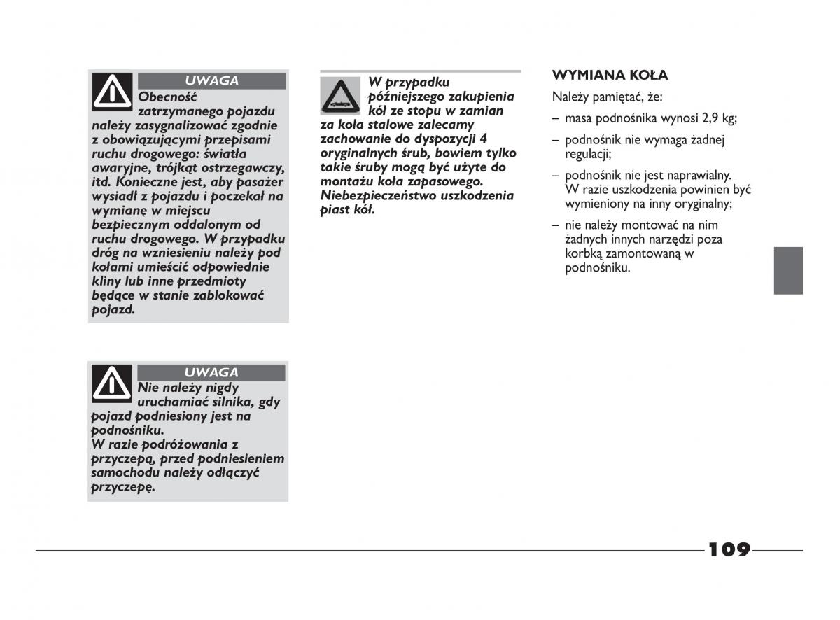 Fiat Strada IV 4 RAM 750 instrukcja obslugi / page 111