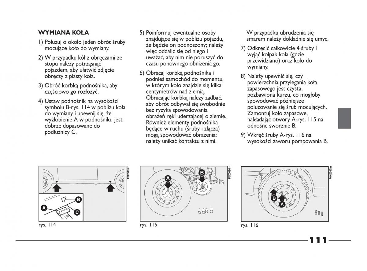 Fiat Strada IV 4 RAM 750 instrukcja obslugi / page 113