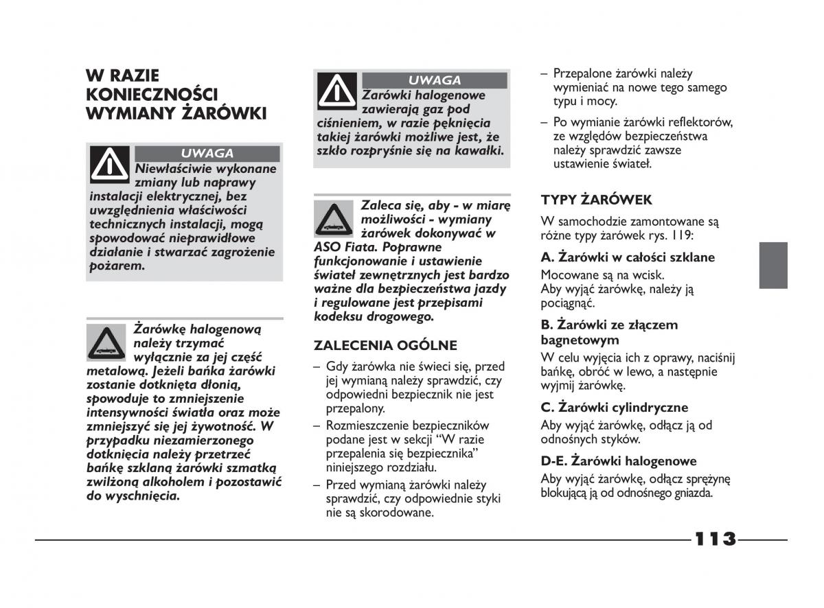 Fiat Strada IV 4 RAM 750 instrukcja obslugi / page 115