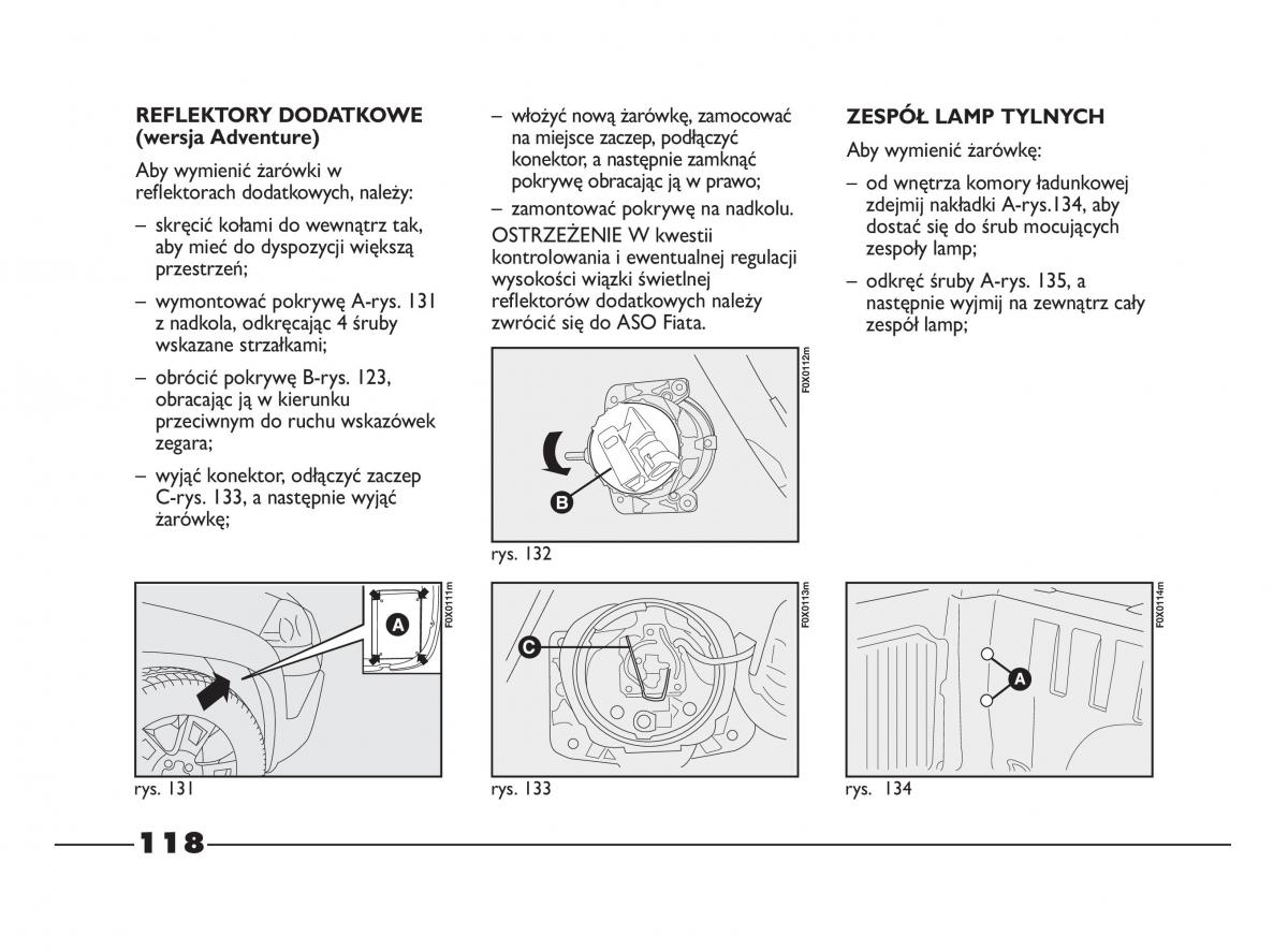 Fiat Strada IV 4 RAM 750 instrukcja obslugi / page 120