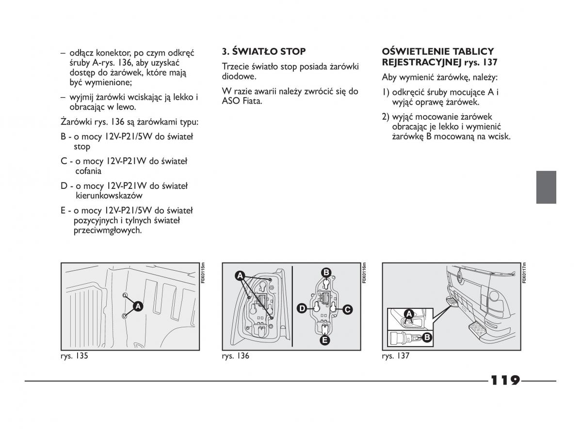 Fiat Strada IV 4 RAM 750 instrukcja obslugi / page 121