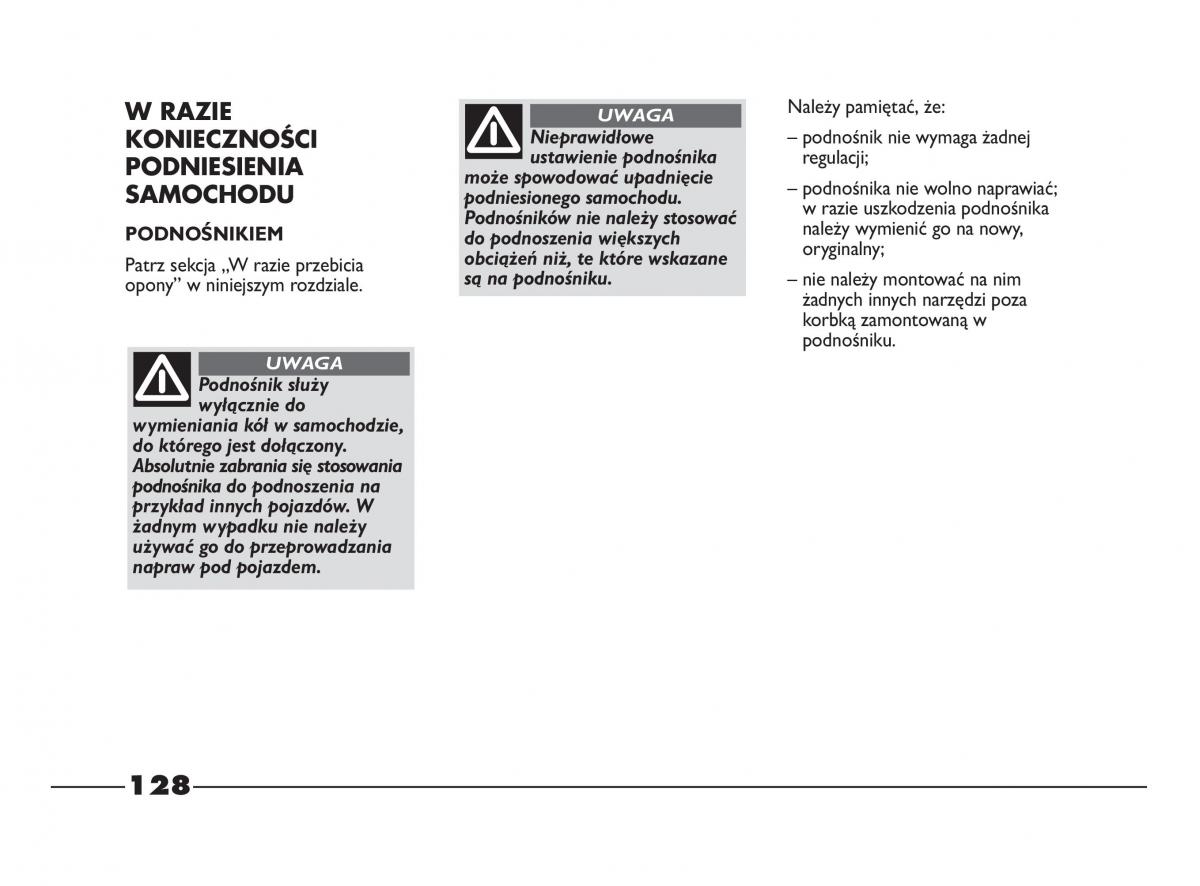 Fiat Strada IV 4 RAM 750 instrukcja obslugi / page 130