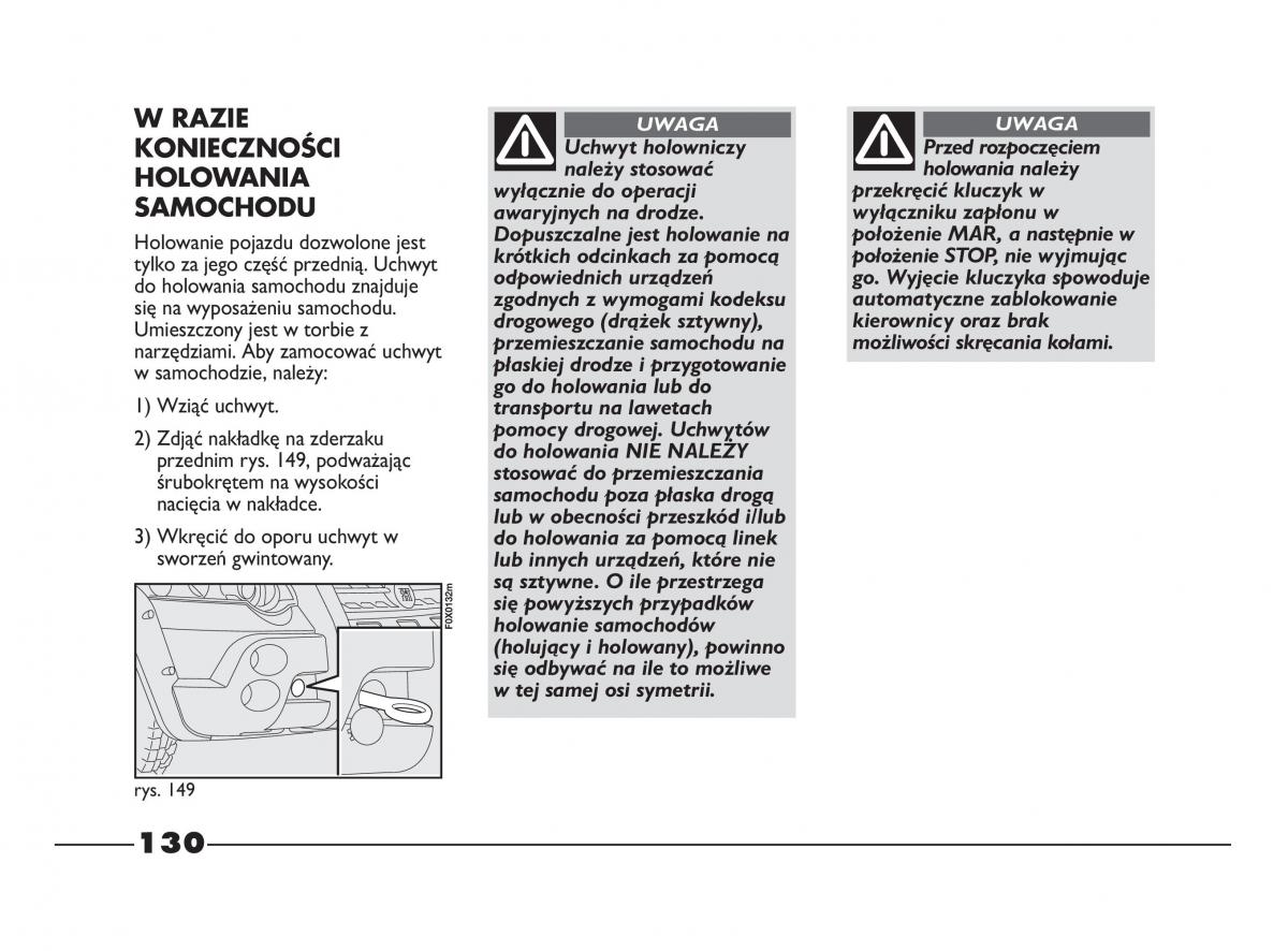 Fiat Strada IV 4 RAM 750 instrukcja obslugi / page 132