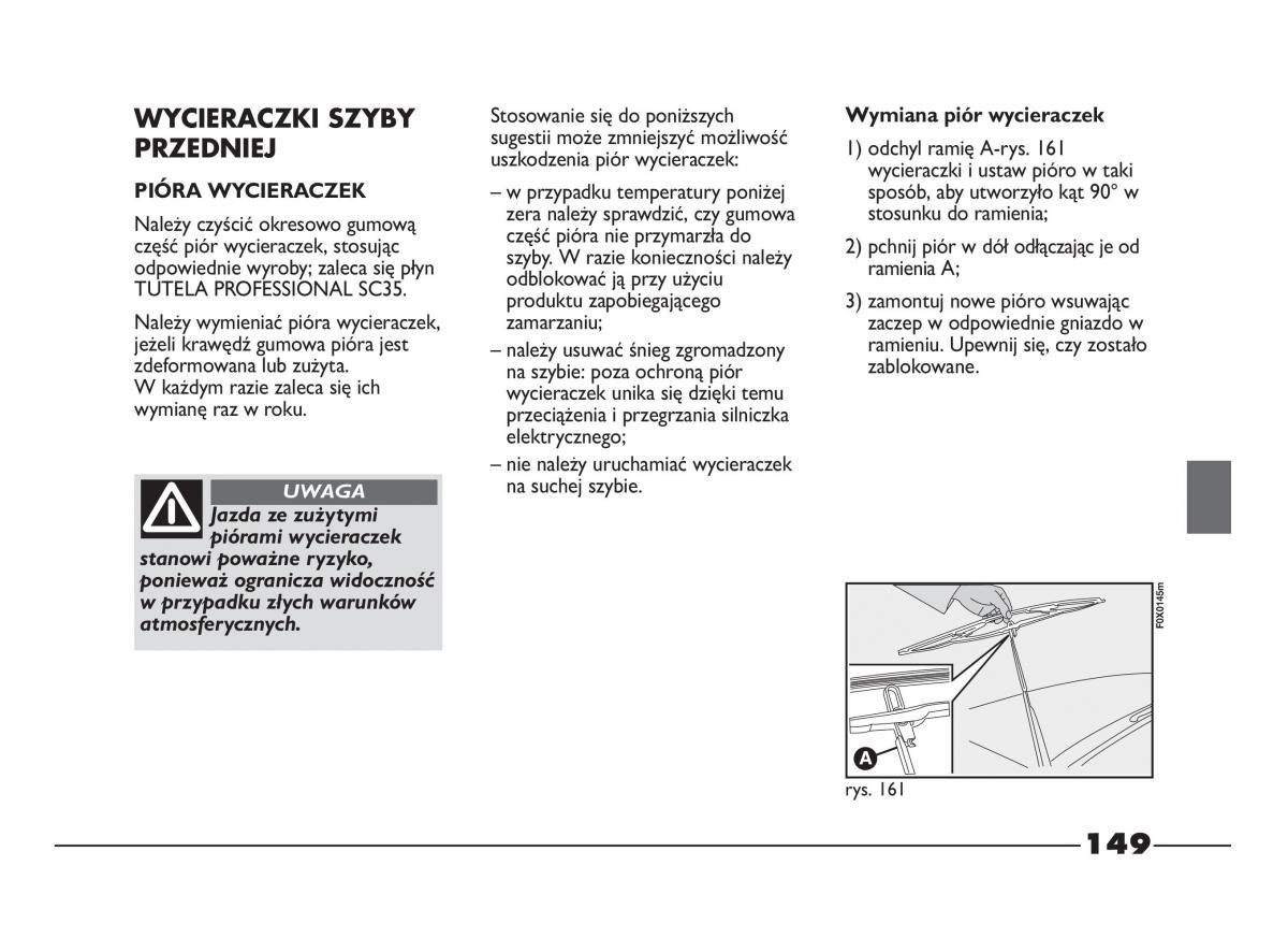 Fiat Strada IV 4 RAM 750 instrukcja obslugi / page 151