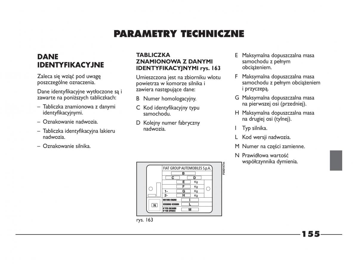 Fiat Strada IV 4 RAM 750 instrukcja obslugi / page 157