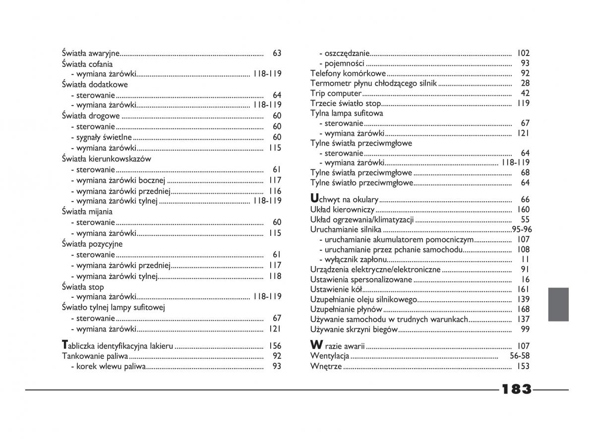 Fiat Strada IV 4 RAM 750 instrukcja obslugi / page 185