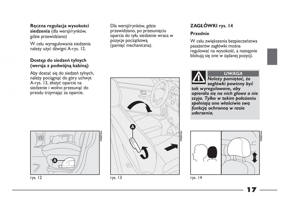 Fiat Strada IV 4 RAM 750 instrukcja obslugi / page 19