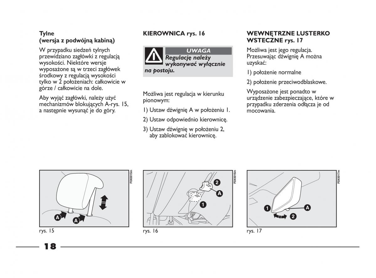 Fiat Strada IV 4 RAM 750 instrukcja obslugi / page 20