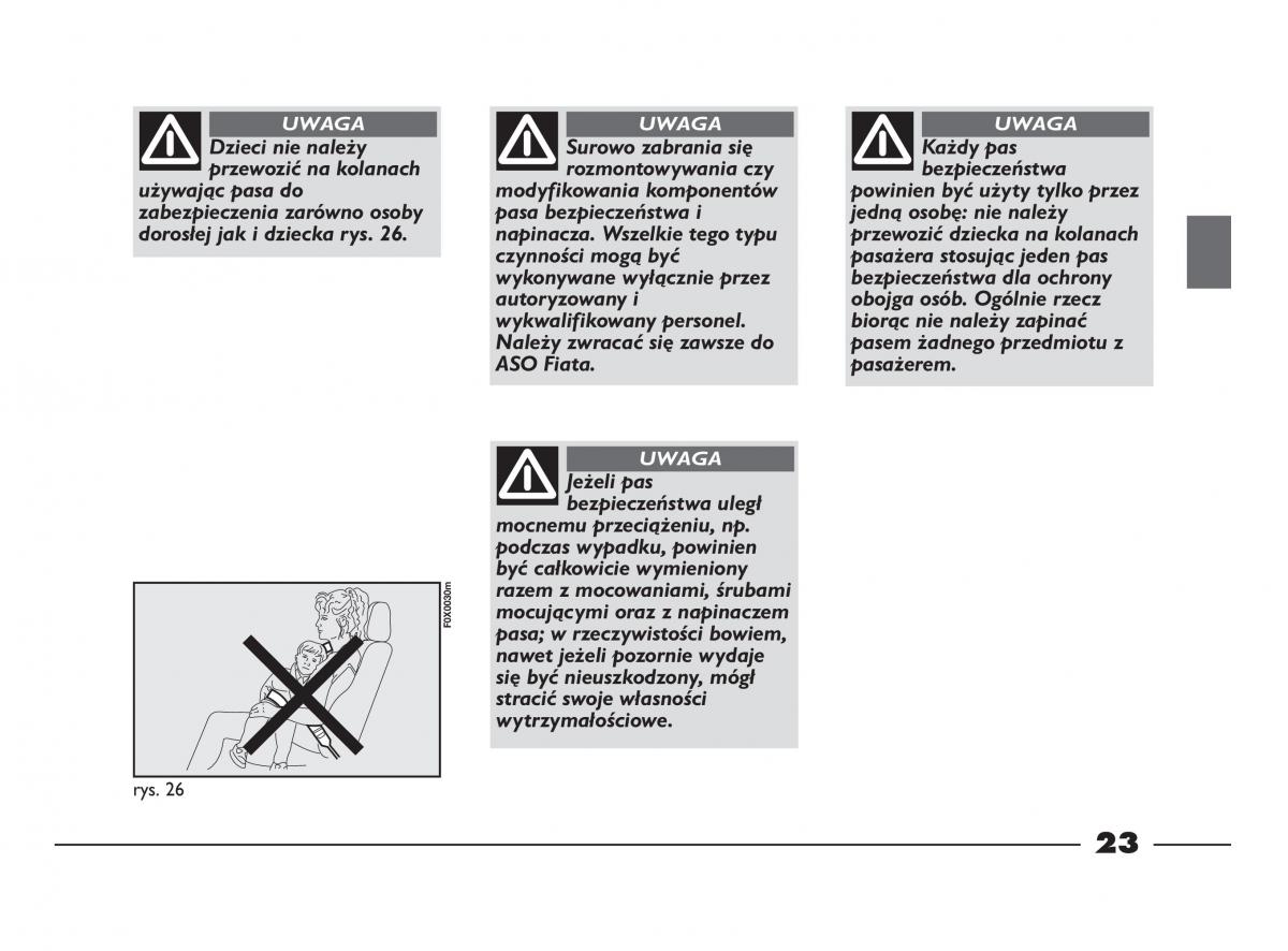 Fiat Strada IV 4 RAM 750 instrukcja obslugi / page 25