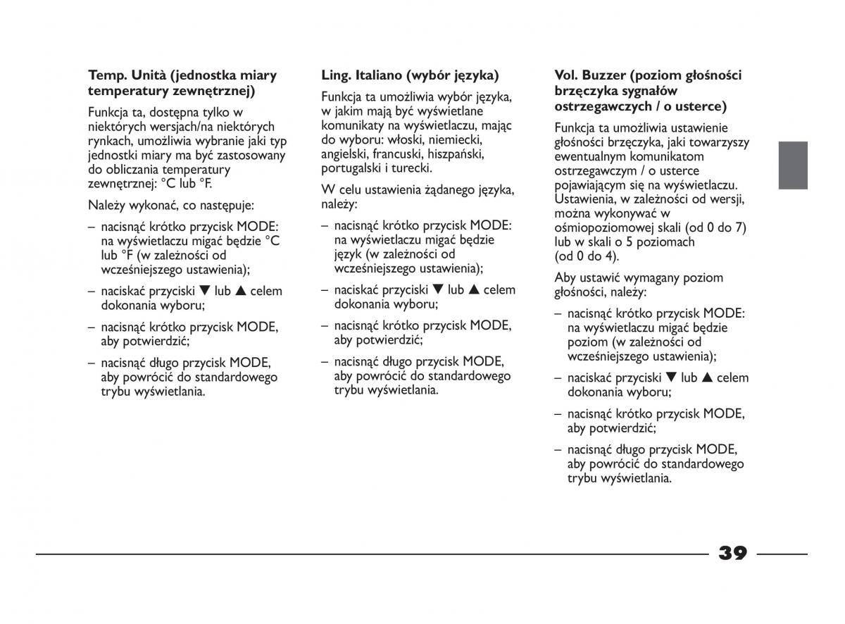 Fiat Strada IV 4 RAM 750 instrukcja obslugi / page 41